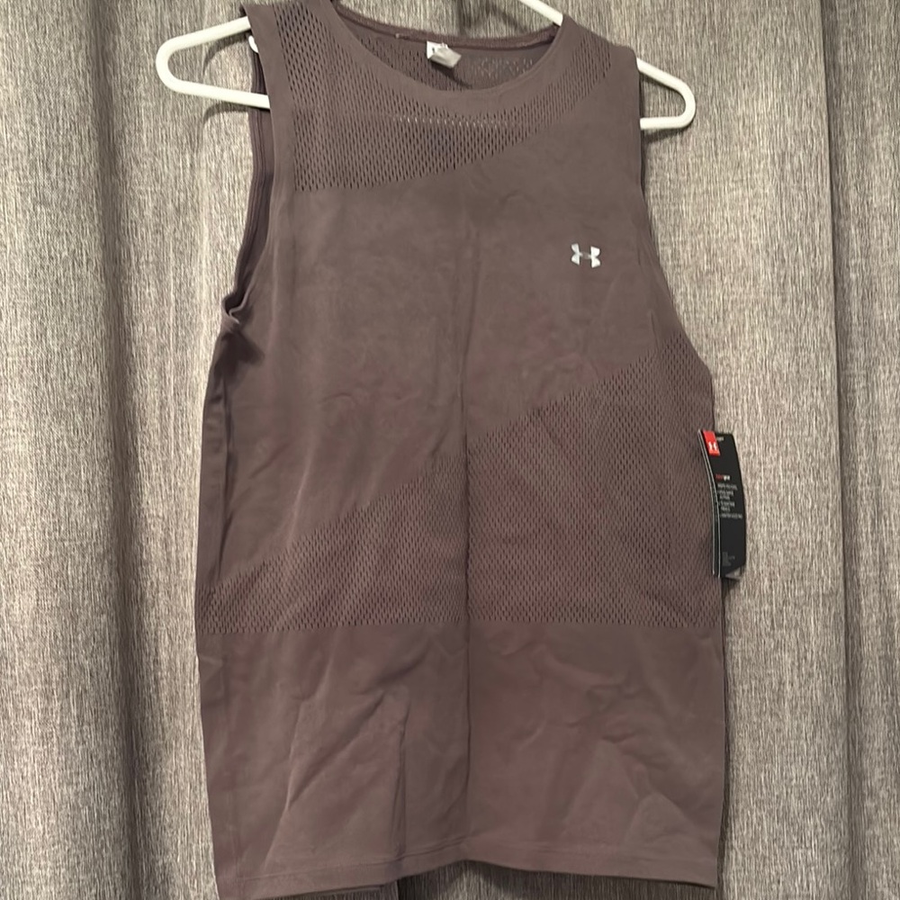 Under Armour Charcoal Sleeveless Training Top
